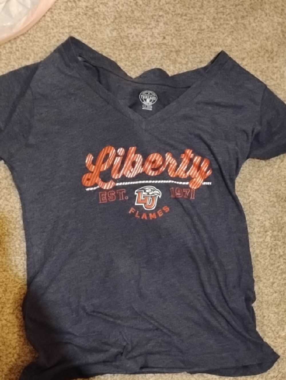 Rivalry Threads Navy Logo Graphic Tee